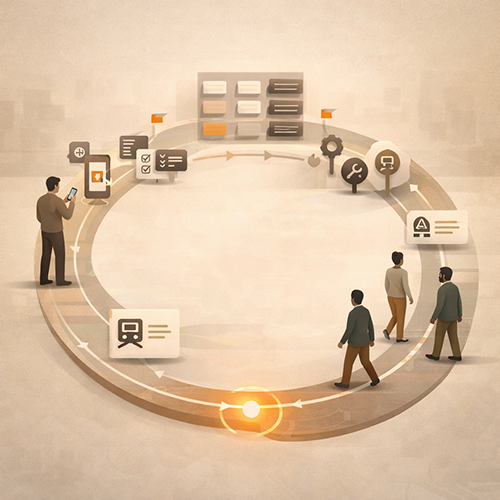 Transit rider feedback system with taxonomy, ownership routing, and visible loop closure improving trust