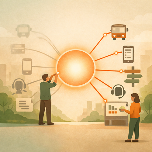 Transit agency communication framework aligning updates, messaging, and guidance to rebuild trust after service cuts