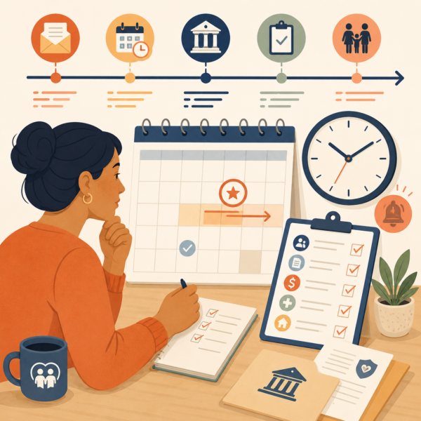 Resident organizing appeal deadlines and next steps with a calendar and checklist