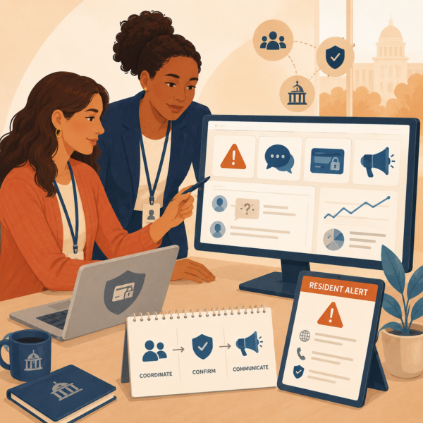 Agency staff coordinate resident alerts and secure communication about EBT theft