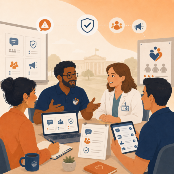 Agency staff and community partners coordinate plain-language rumor control messaging