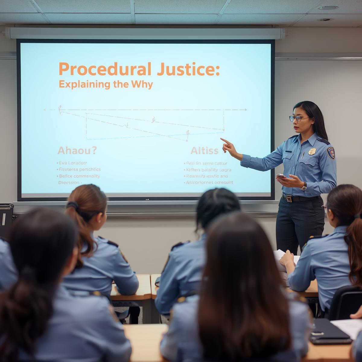 Law enforcement agency explaining operational procedures with clear and accessible communication