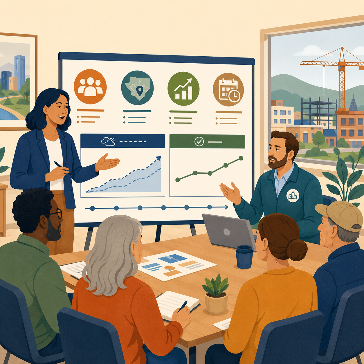 County economic development agency conducting outreach to support local business growth and retention