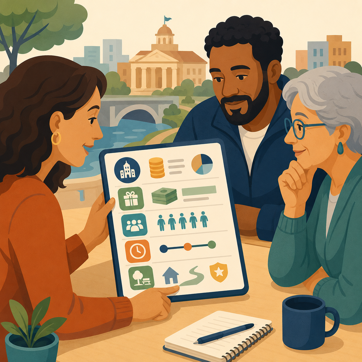 Economic development agency providing transparent information about public financing decisions and community benefits