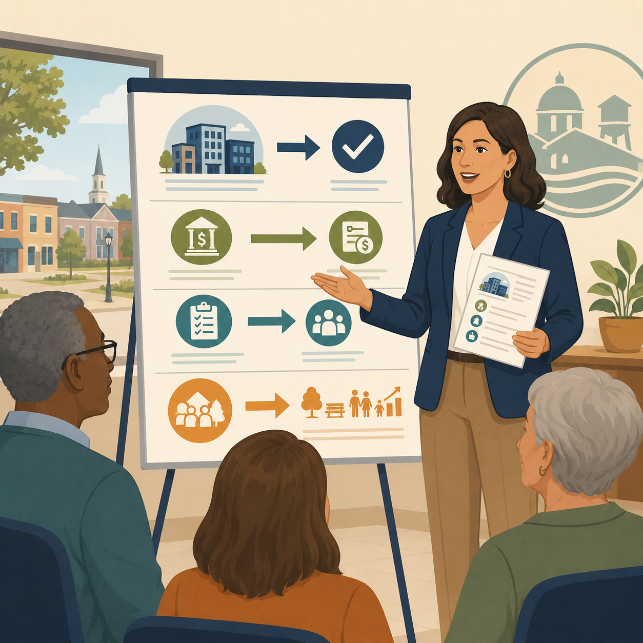 Development finance authority providing clear communication about conduit bonds, financing programs, and public benefits