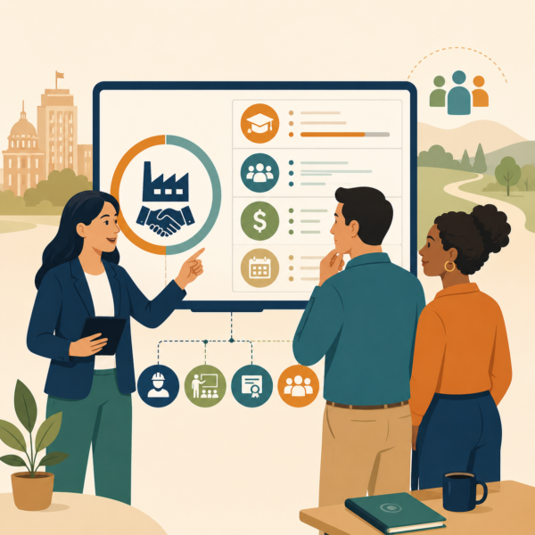 Economic development organization responding to a business inquiry and guiding the prospect through the project qualification process