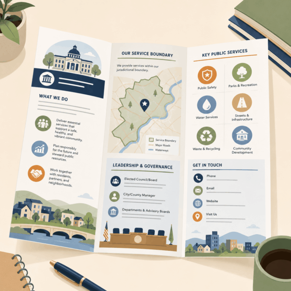 Local government providing clear communication to help residents understand township and special district services, responsibilities, and available resources