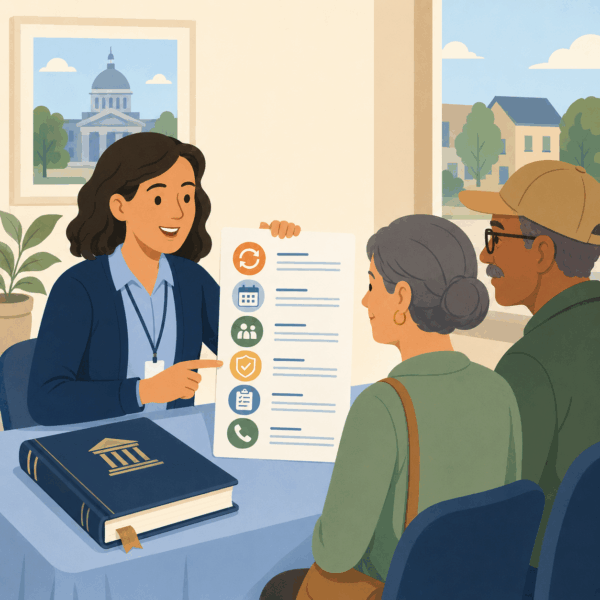 Local government publishing an easy-to-read meeting summary that keeps residents informed about public decisions and upcoming actions