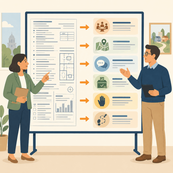 Local government using charts, plain language, and community outreach to explain the annual budget and how public funds are allocated