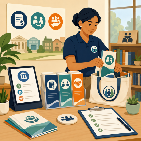 Taxpayer help materials prepared for VITA sites, libraries, and community partner locations