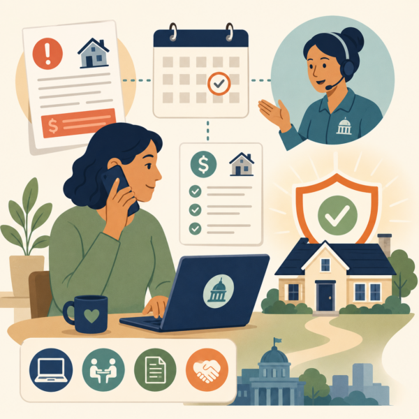Taxpayer receiving support for resolving property tax issues before enforcement action
