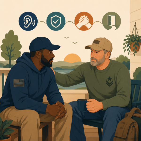 Veterans services agency promoting supportive, non-clinical suicide prevention messaging through community outreach and trusted partnerships