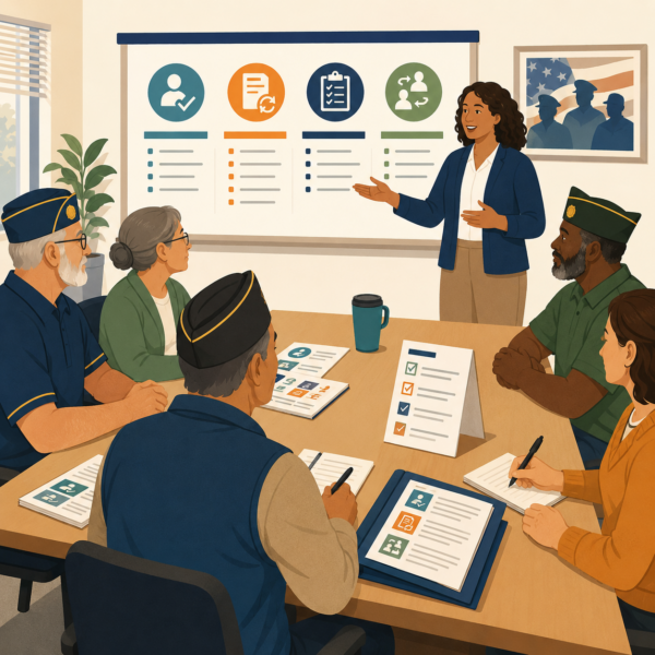 Veterans services agency using a year-round communication calendar to connect veterans with benefits, awareness campaigns, and local community events