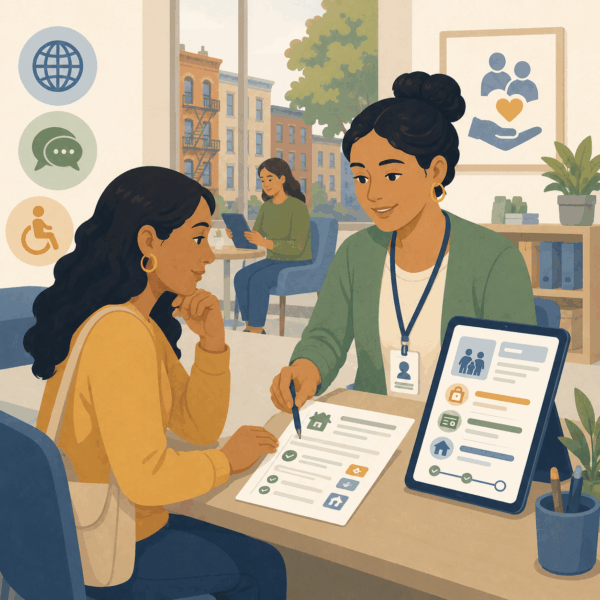 Financial and insurance agencies using multilingual communication and community outreach to improve language access for consumers