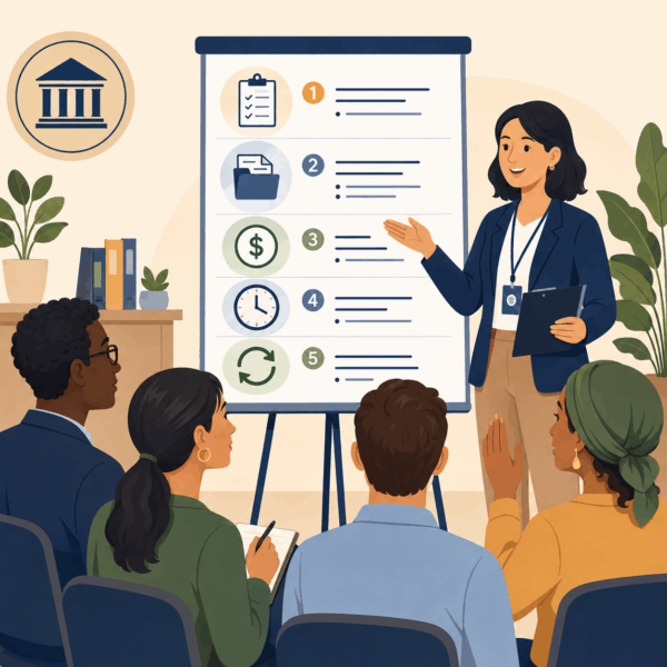 Consumer reviewing information about insurance company licensing through a state insurance department website
