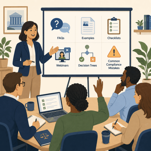 Consumer protection agency working with community partners to distribute clear public education materials and strengthen outreach to residents