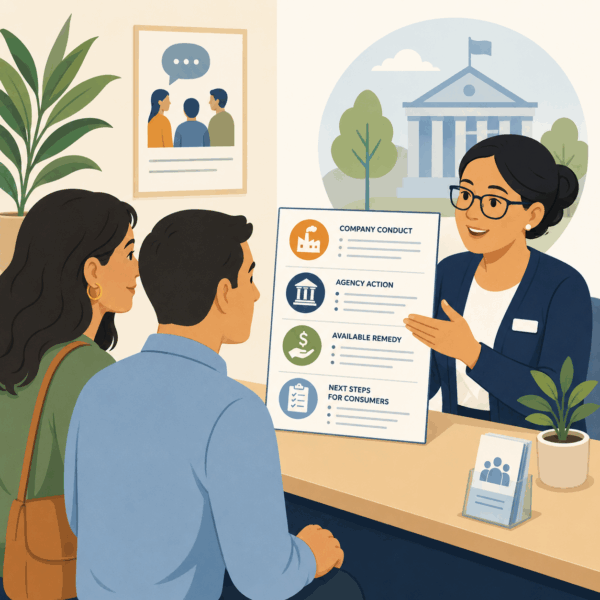 State insurance department explaining agent licensing requirements and verification information to consumers